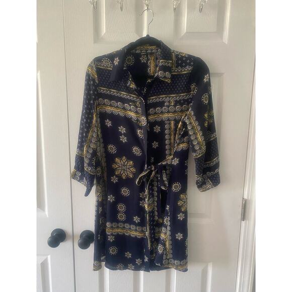 Only ASOS Paisley Button Shirt Dress Size 6 - Picture 5 of 9